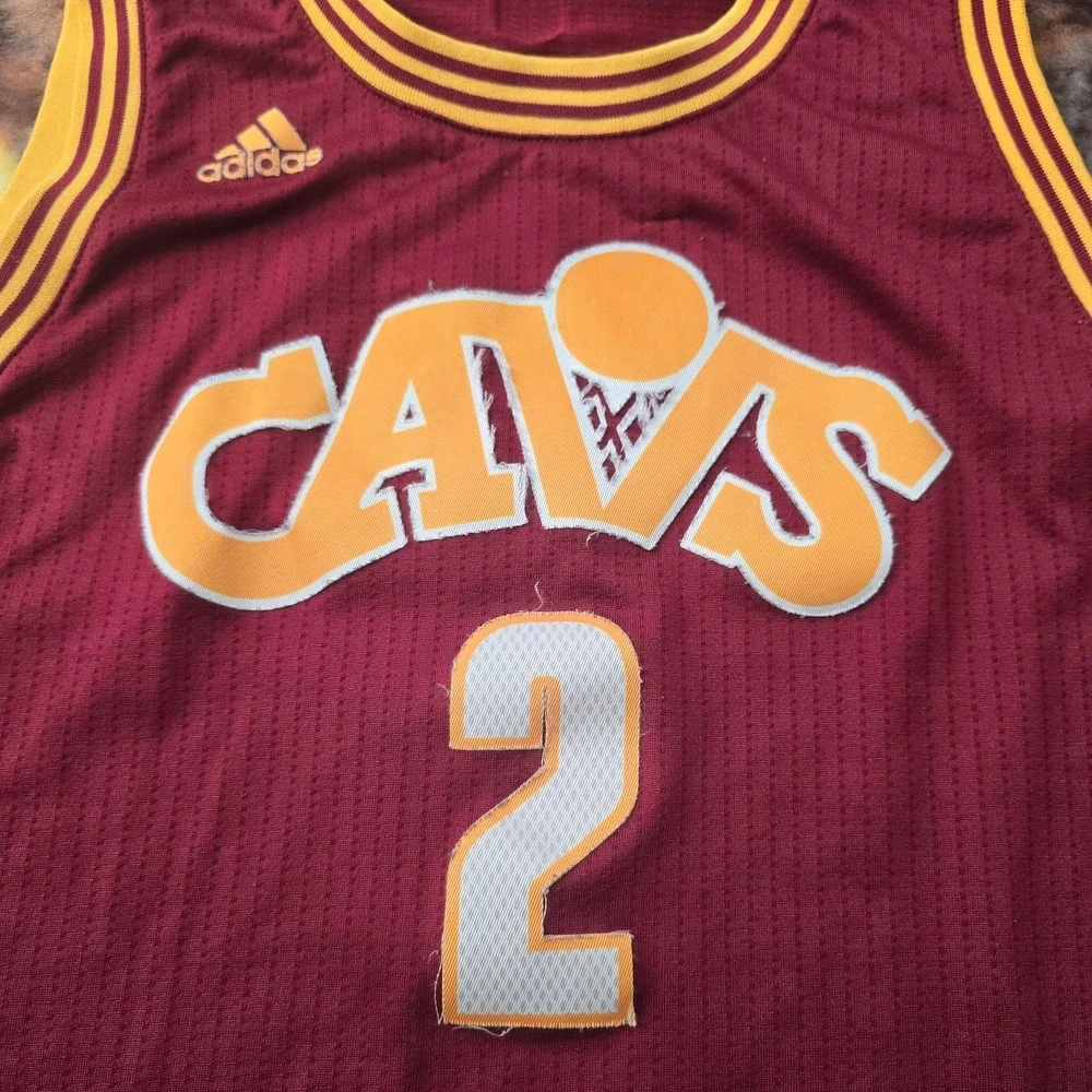 Cleveland Cavaliers Kyrie Irving 2015 Retro Adidas NBA Basketball Jersey Large+2